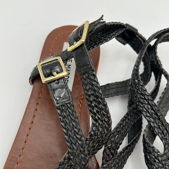 Steve Madden  Womens' Braided Roman Gladiator Flat Sandal Thong Sandals - Picture 7 of 13